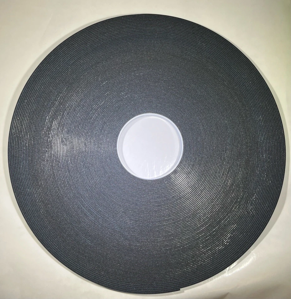 A.A. 2 sided Black 1/16" thick x 3/8" x 150 ft. Foam Mounting Tape  - Image 2 of 3