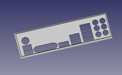 Plaque I/O Shield Pour Carte Mère MSI MS-6787 - Impression PLA (Occasion)