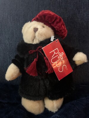 Russ Berrie Sasha the Teddy Bear in Winter Coat 7   Tall