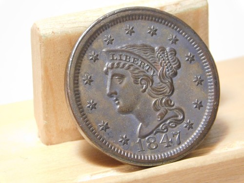 1847 U.S. large cent - Picture 6 of 17