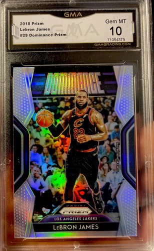 2018 PANINI PRIZM Silver LEBRON JAMES 10 GEM MINT Hall Of Fame Refractor SP - Picture 2 of 3