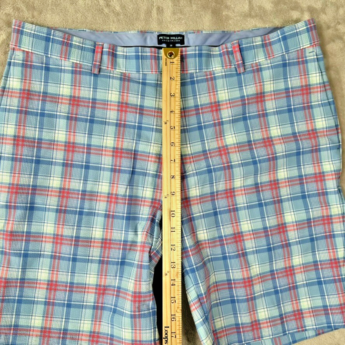 NWOT Peter Millar Crown Crafted Shorts Mens 38 Plaid Seersucker Performance Golf - Picture 12 of 17