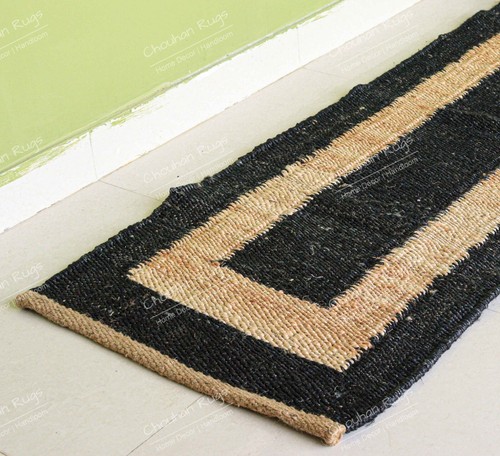 Indian Handloomed Hemp Jute Runner, Hemp For Bedroom Decor, Large Area Hemp Rug - Picture 3 of 7