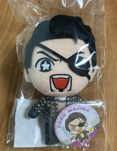 Ryu Ga Gotoku KIWAMI Goro Majima Muñeca de Peluche y Lata Juego de Insignias SEGA Yakuza Nuevo JP - Imagen 11 de 24