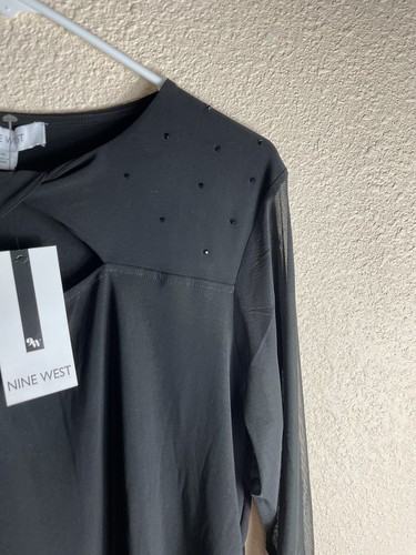 NWT Nine West Women's Black Top Sz XLarge - Picture 7 of 9