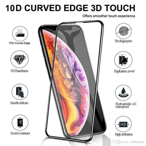 For iPhone 15,14,12 Shock Proof Full Coverage Twin Pack Tempered Glass Protector - Picture 5 of 5