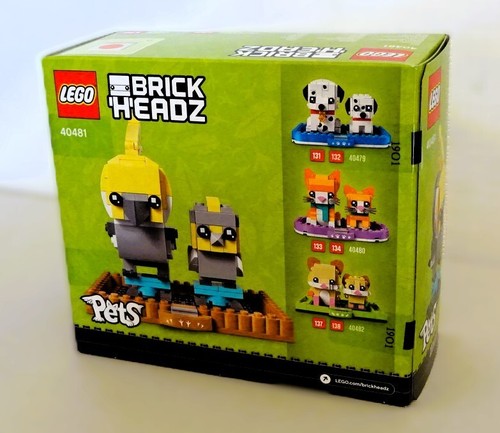 LEGO BRICKHEADZ: Cockatiel Nymphensittiche (40481) - NEU und OVP - Bild 2 von 3