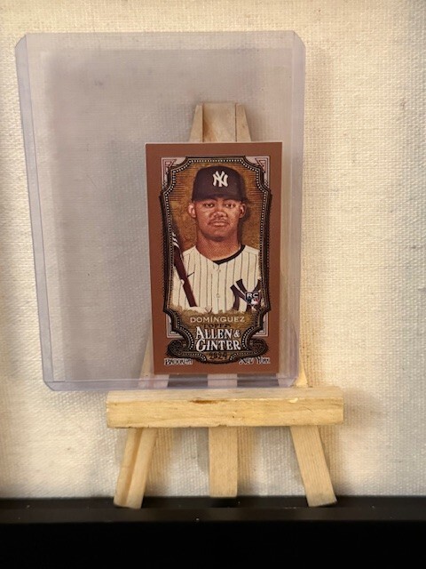 2024 Topps Allen & Ginter Jasson Dominguez Rookie #31 Retail Gold MINI Yankees