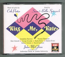 KISS ME, KATE 2 CD set in thick hard case holder "Kiss Me, Kate" COLE PORTER