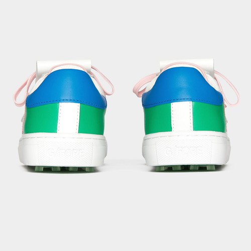 New G/FORE GFORE DURF LEATHER COLOURBLOCK KILTIE GOLF SHOE G4LF23EF51-SNO WHITE - Picture 5 of 9