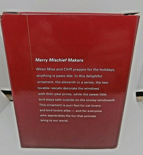 VTG - Carlton Cards Heirloom Ornament Merry Mischief Makers #11 in Series w/ Box - Picture 2 of 2