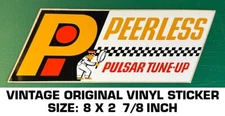 PEERLESS PULSAR TUNE-UP - VINTAGE ORIGINAL VINYL DECAL STICKER - AUTOMOTIVE