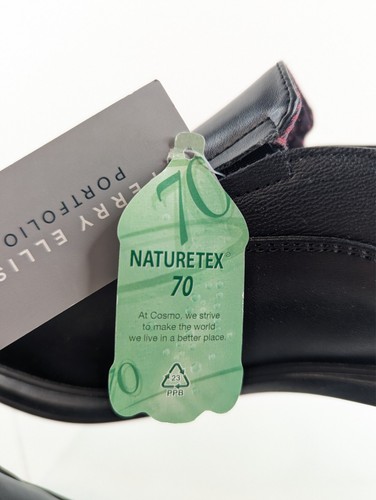 Perry Ellis Portfolio Men’s Size 9.5 Black Slip On Ultra Foam Dress Shoes NWT - Picture 5 of 10