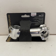 New 58070 Origin8 Pro-Fit stem for bike 100mm ext 1- 1/8" 17º silver 25.4 clamp