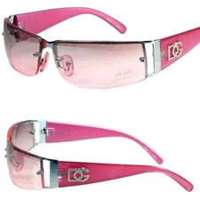 Men Women Rectangular Semi Mirror Designer Sunglasses Shades Fashion Wrap Around