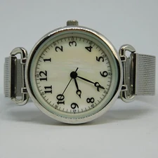 ACCUTIME WATCH CORP. WAC8612KL Silver Tone Quartz Women's Watch New Battery