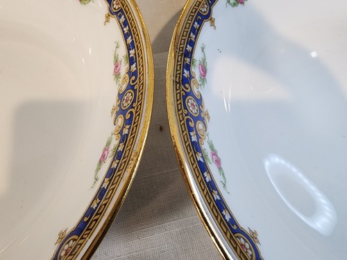 JEAN BOYER/JB Limoges Porcelain Pasta Bowls, Set of 9, France, NICE! - Picture 10 of 20