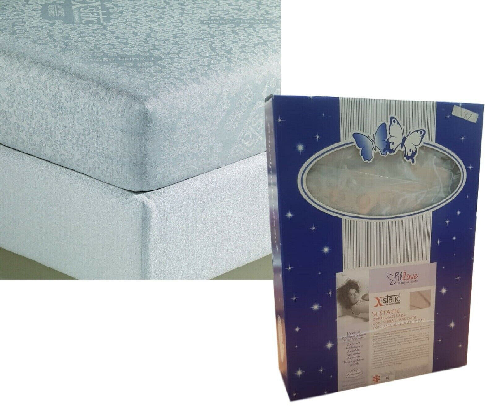 L'Eleganza del Riposo: Coprimaterasso PILLOVE X-STATIC Silver