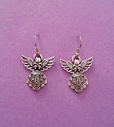Tibetan Silver Dangle Drop Charm Earrings - Choose Your Style - Uk Seller - Picture 24 of 74
