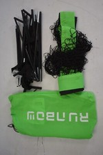 Runbow 6'6" x 3'3" Portable Kids Soccer Goal Practice w Carry Bag Green