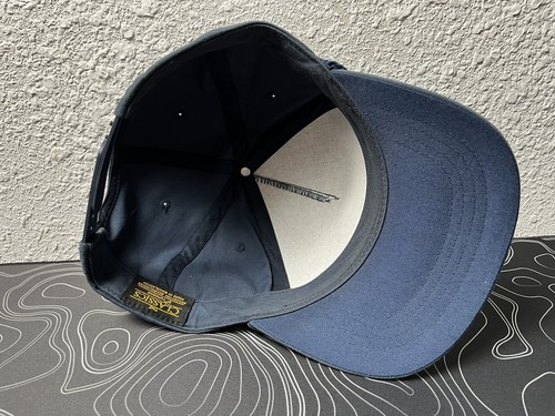 Acid Chem Co. Skate Snapback Hat Mens One Size Navy Blue Rope Streetwear Skate - Picture 6 of 6