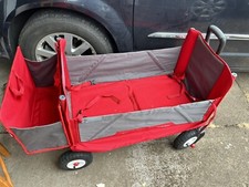 Radio Flyer 3951 3 in 1 EZ Fold Wagon with Canopy- Red