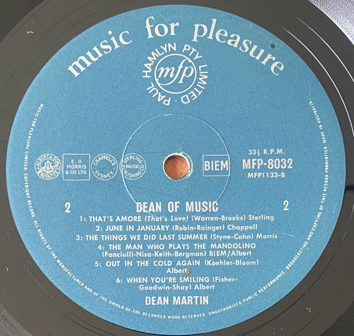 Dean Martin - Only for Ever & Dean of Music (MONO) Vinyl LPs MFPA8032 MFPA8085 - Picture 11 of 16