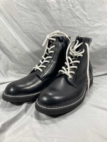 I.N.C. Botas con cordones negras International Concepts Ivan para hombre talla 10,5 - Imagen 3 de 12