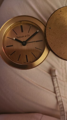 Vintage 1960's Tiffany & Co Swiss Made Manual Wind Travel Alarm Clock - Picture 13 of 20