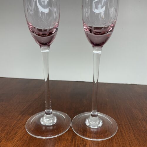 Lenox - Flauto Champagne HEATHER PINK 11" - Coppia - Foto 3 di 7