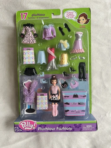 VINTAGE Polly Pocket Plushious Fashions Lila NIB Y2K Mattel B7142