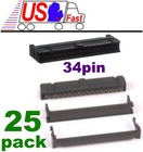 25pack Female 34pin/wire IDC/IDS Ribbon Cable FD/FDD/Floppy Crimp end/terminator