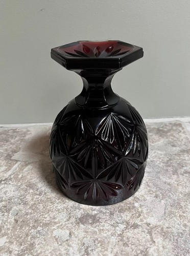 Vintage Cristal D’arques Durand Luminarc Ruby Red Glass Egg Shaped Candy Dish - Picture 6 of 10