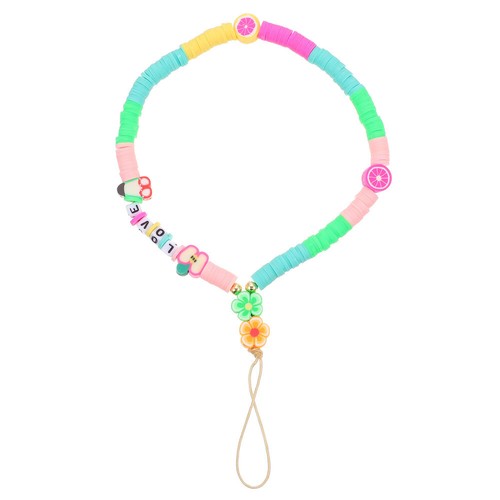 Letter Mobile Phone Chain Decorative Strap Cellphone Beaded Lanyard - 第 1/12 張圖片