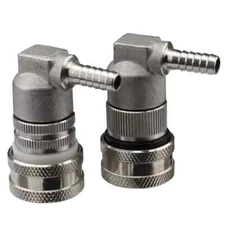 Ball Lock Disconnect, Gas & Liquid Corny Keg Fittings, MFL 1/4’’ Threaded wit...