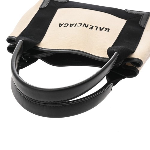 BALENCIAGA Navy Kabas XS 2WAY officiel blanc/blanc/noir/noir 390346 800000137600000