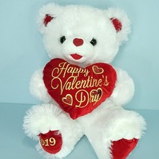 Dan Dee Sweetheart 2019 White Bear Plush Stuffed Animal Happy Valentine Day 20  