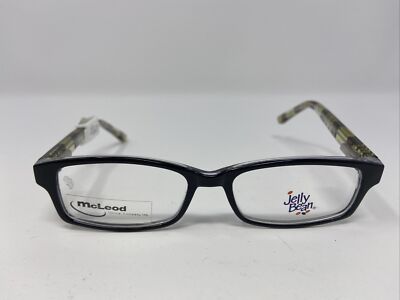 Jelly Bean Eyeglasses Frame JB156 45-15-130 Black/Crystal/Multi Full Rim TO55