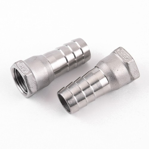 Montaje de rosca hembra BSP 1/4"-1" X conector de extremo de cola de manguera de barra de acero inoxidable - Imagen 5 de 10