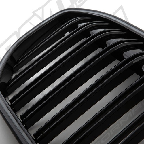 REJILLA LED DELANTERA DOBLE LISTÓN NEGRO BRILLANTE PARRILLA LUZ PARA BMW SERIE 7 G11 20-23 - Imagen 8 de 12