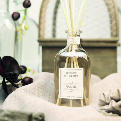Raumduft Diffuser 500 ml Duftstäbchen Orchidee schwarz und Sandale