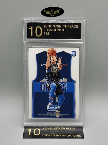 Panini Threads Dallas Mavericks 2019 Luka Doncic #181 novato radiocontrol clasificación LRG 10 - Imagen 1 de 2