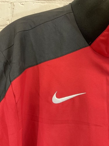 Nike Boys 433413 Size XL Red Black Full Zip Collared Training Soccer Jacket New - Picture 2 of 9