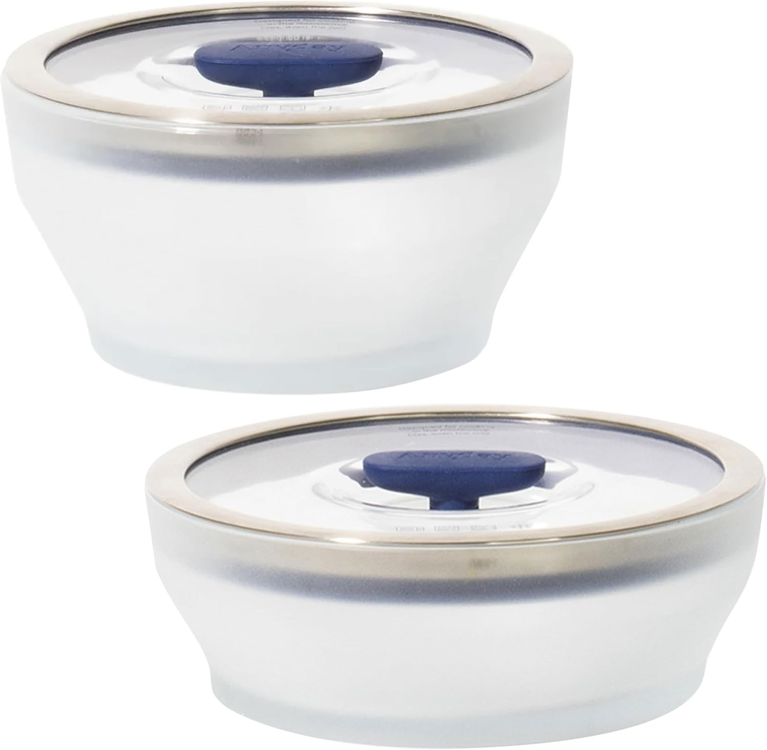 4-Pc Microwave Cookware & Glass Food Storage Set with Glass Lids | Medium Plasti