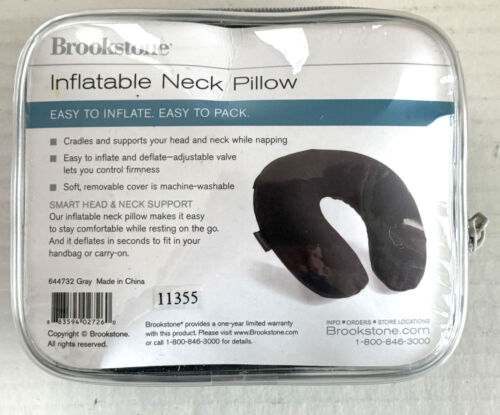 Brookstone Inflatable Neck Pillow