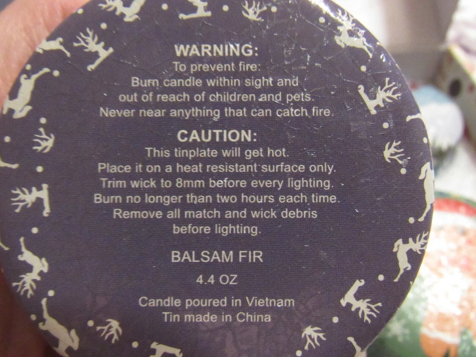 SIN MARCA, JUEGO DE 4 VELAS NAVIDAD NUEVAS EN LATAS METÁLICAS EN CAJA REGALO Foto 4 de 4