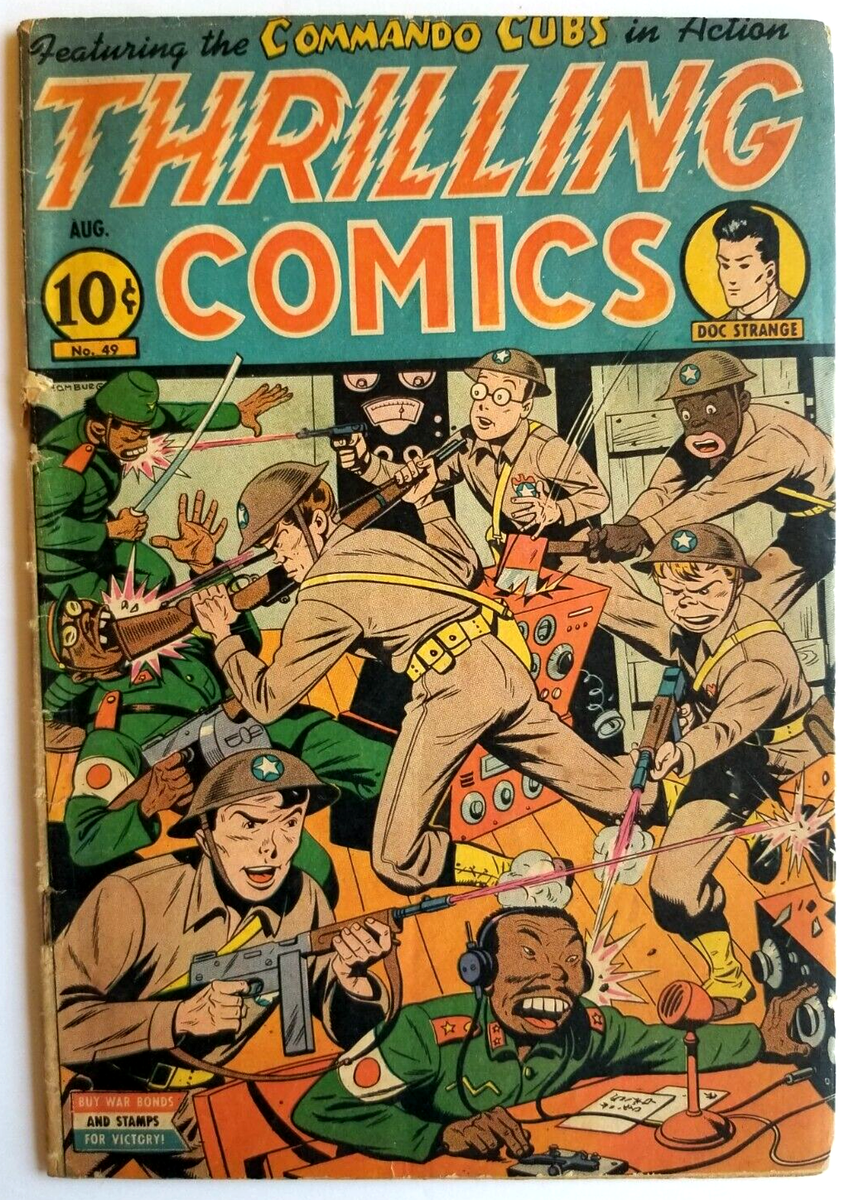 THRILLING COMICS #49 GVG 3.0 BETTER PUB 1945 ALEX SCHOMBURG