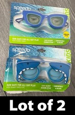 Lot/2 Speedo Kids Age 3-6 Sunny Vibes/Sunny Vibes Pop Swim Goggles, Azure Blue