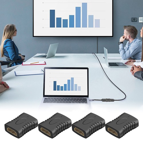 4x HDMI EXTENDER FEMALE TO FEMALE COUPLER ADAPTER JOINER CONNECTOR for 1080P - Picture 3 of 12