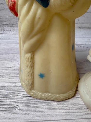 Ded Moroz and Snegurochka Vintage Soviet New Year Christmas Plastic Toy USSR - Picture 5 of 13